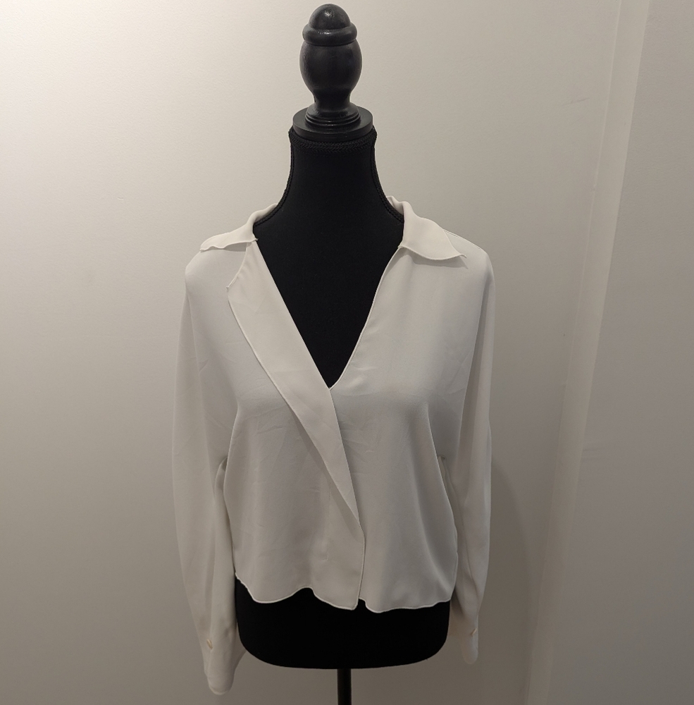 Babaton - Cream Draped Blouse